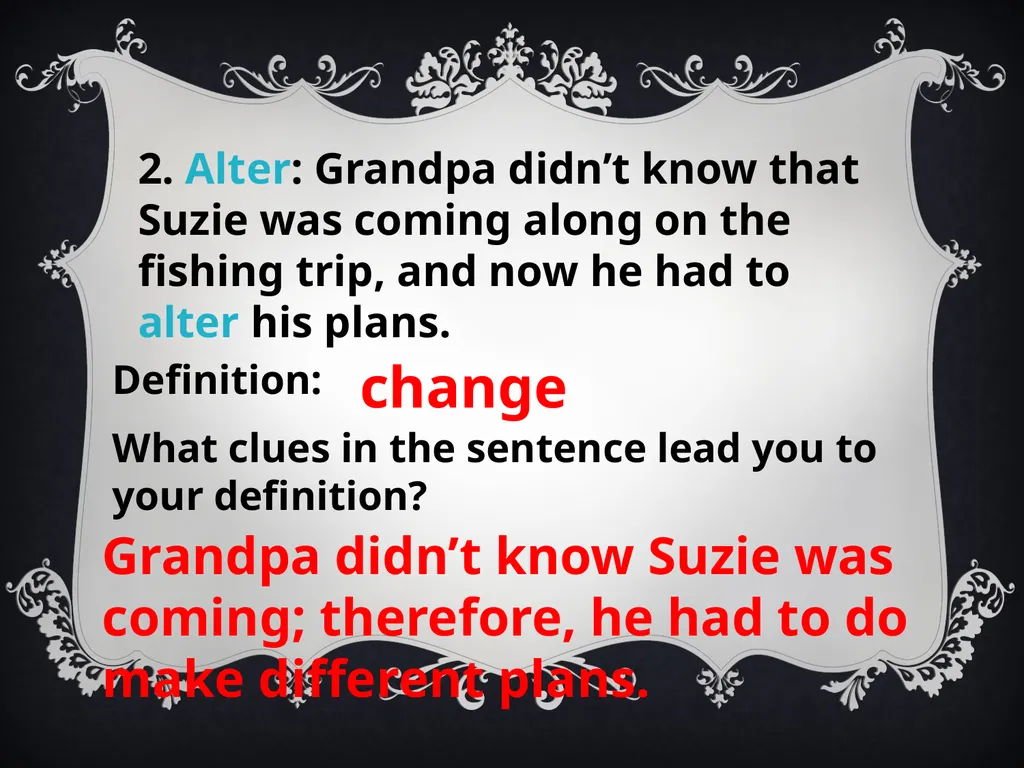 CONTEXT CLUES North Junior High School 8th Grade - slide 11 of 22