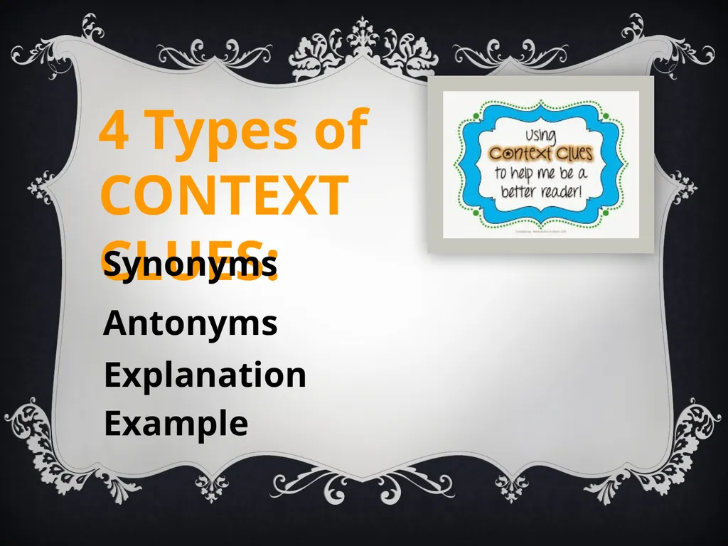 CONTEXT CLUES North Junior High School 8th Grade - slide 4 of 22