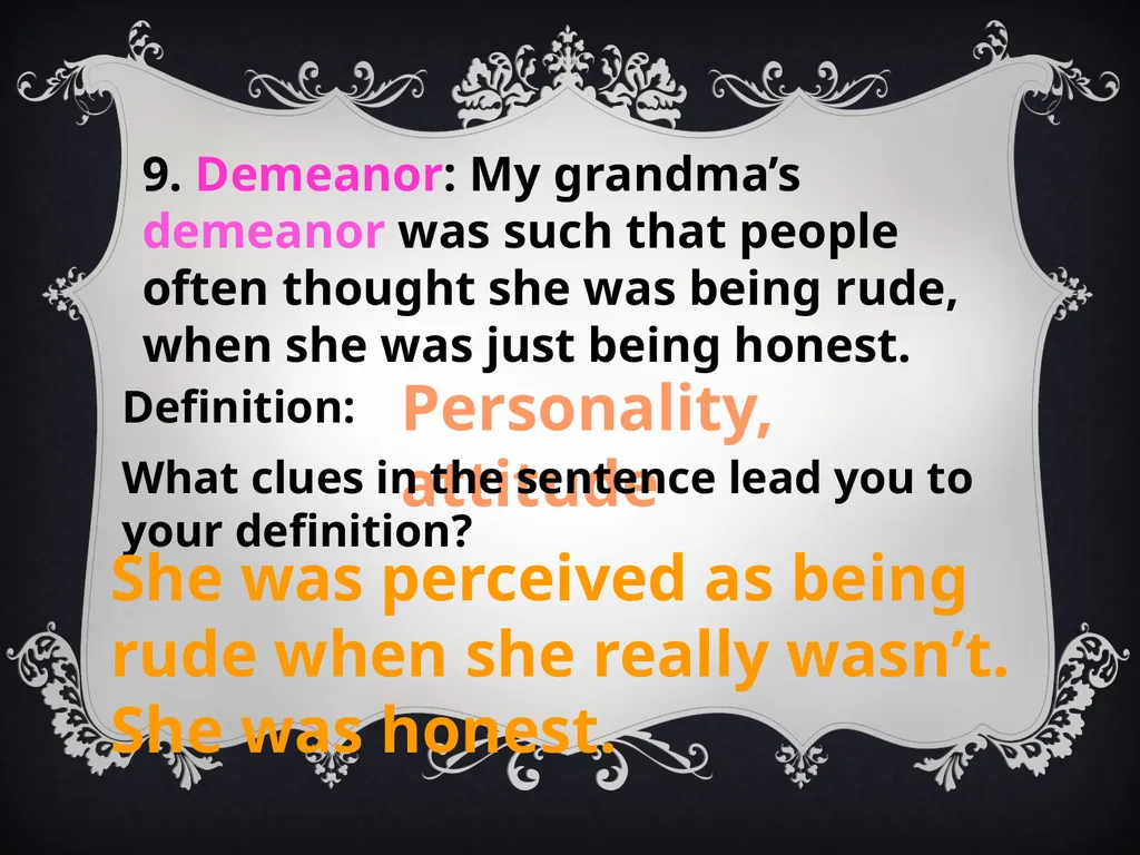 CONTEXT CLUES North Junior High School 8th Grade - slide 18 of 22
