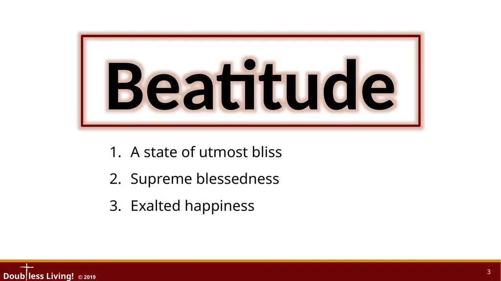 Doub less Living! 2 A state of utmost bliss - slide 3 of 24