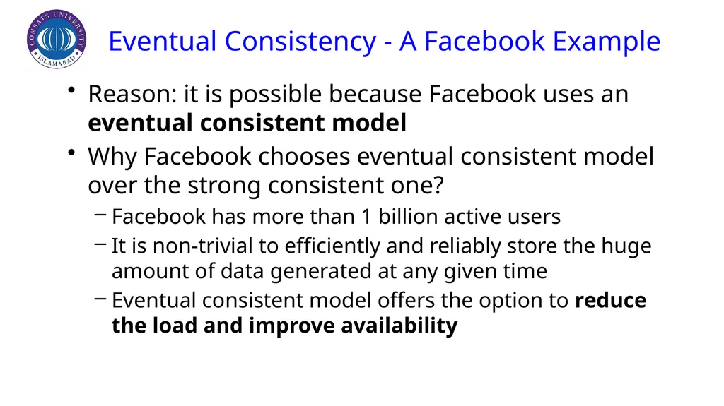 CAP Theorem CAP Theorem Assumed by Prof. Eric - slide 28 of 64