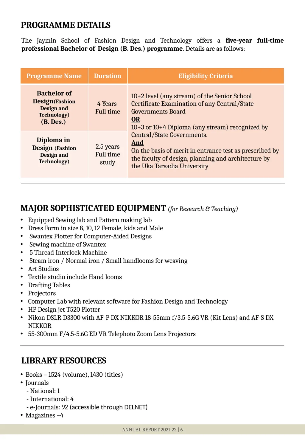 DETAILS OF FACULTY MEMBERS ANNUAL REPORT 2021-22 | - slide 6 of 9