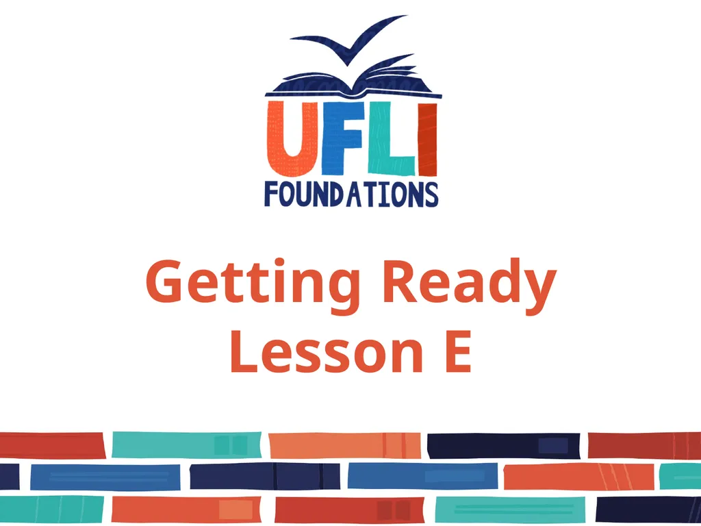 Getting Ready Lesson E Consonants Consonants - slide 1 of 35