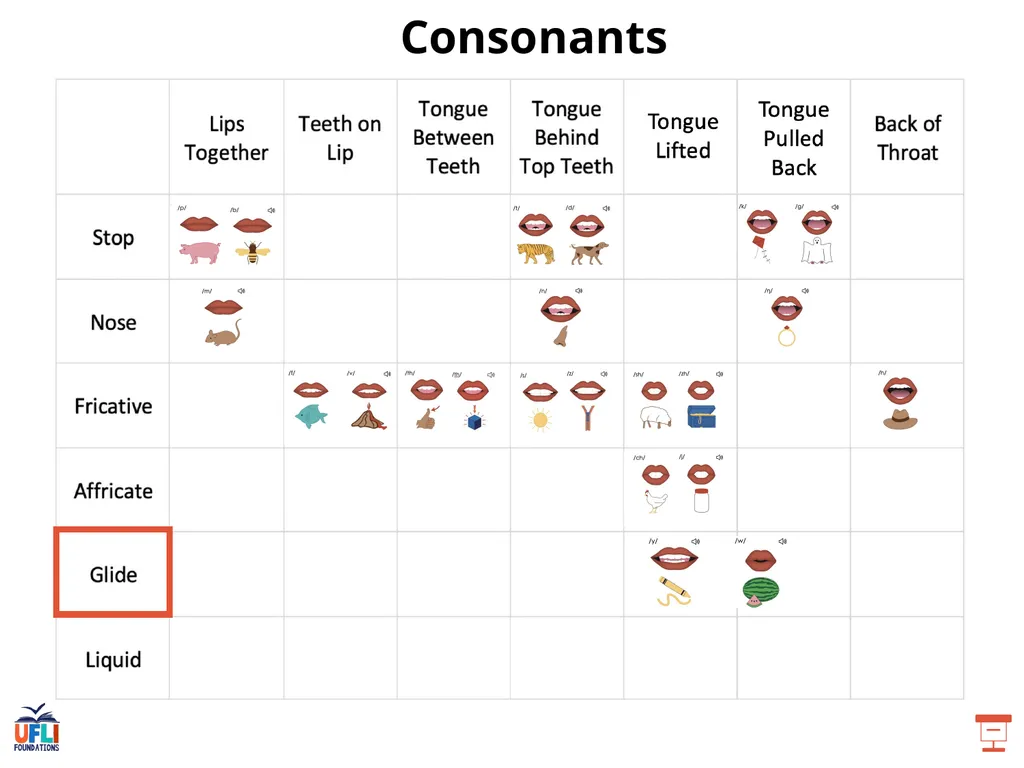 Getting Ready Lesson E Consonants Consonants - slide 11 of 35