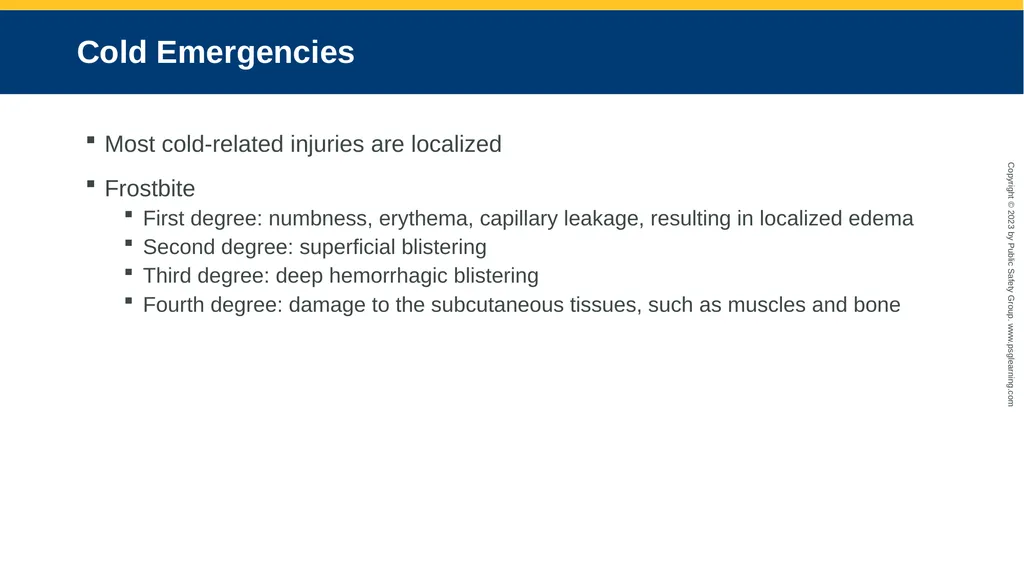 CHAPTER 19 Environmental Emergencies Introduction - slide 41 of 72
