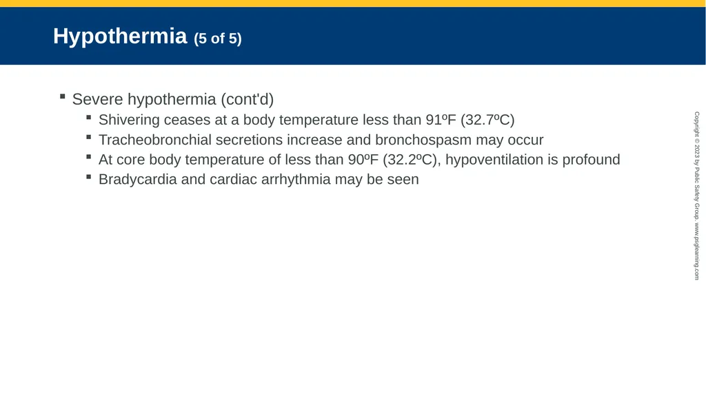 CHAPTER 19 Environmental Emergencies Introduction - slide 49 of 72