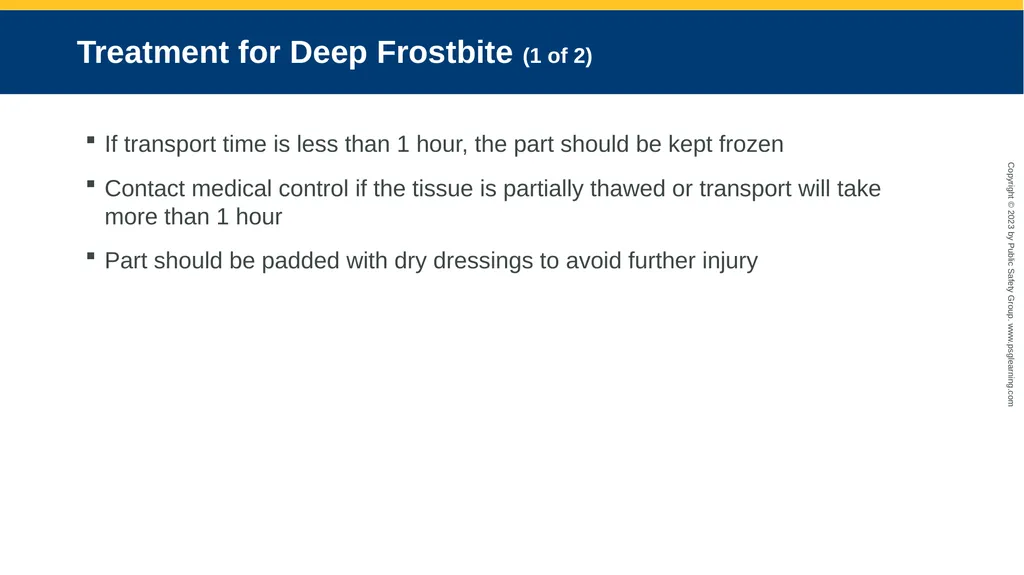 CHAPTER 19 Environmental Emergencies Introduction - slide 43 of 72
