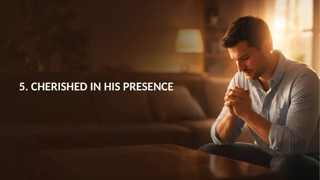 PRAYER – TIME ALONE WITH GOD 1. CONTENT IN HIS - slide 18 of 22