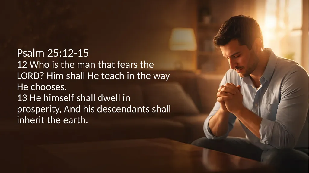 PRAYER – TIME ALONE WITH GOD 1. CONTENT IN HIS - slide 12 of 22