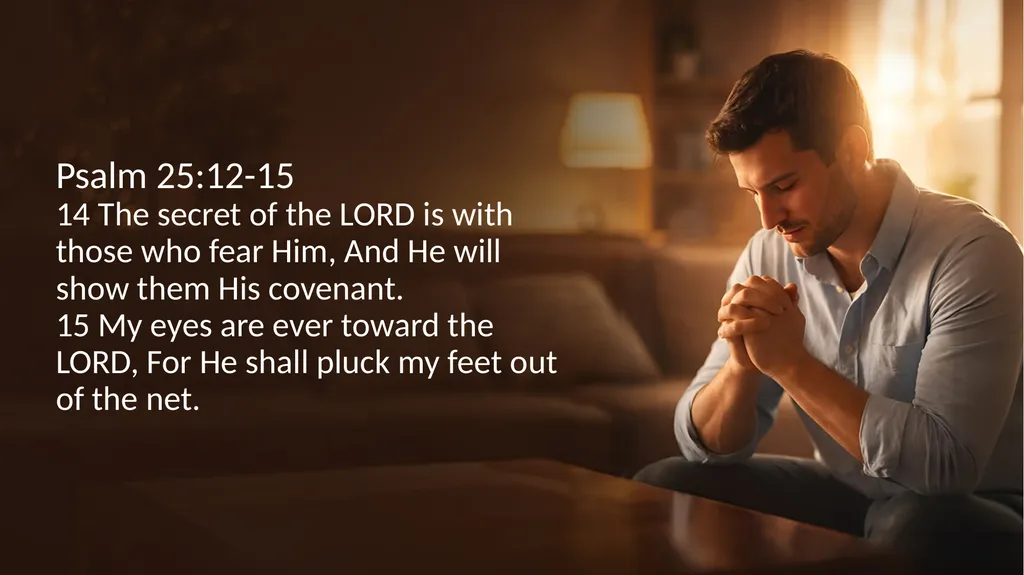 PRAYER – TIME ALONE WITH GOD 1. CONTENT IN HIS - slide 13 of 22