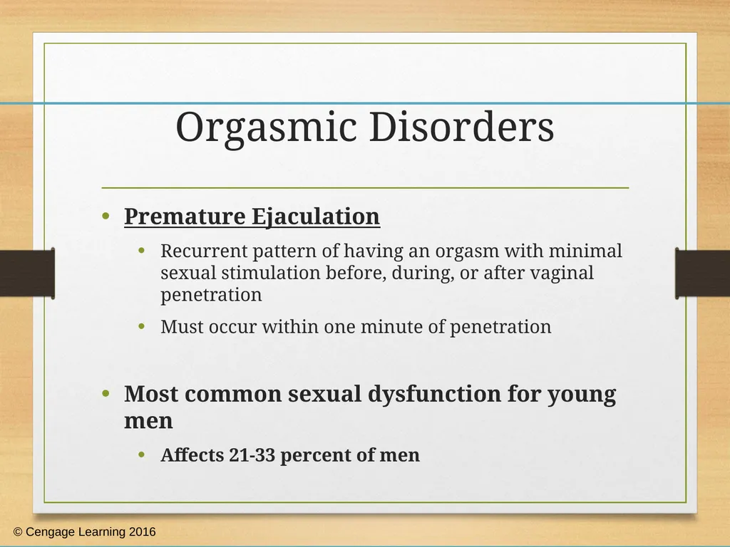 Human Sexuality Sexual Disorders: Dysfunction, - slide 13 of 48