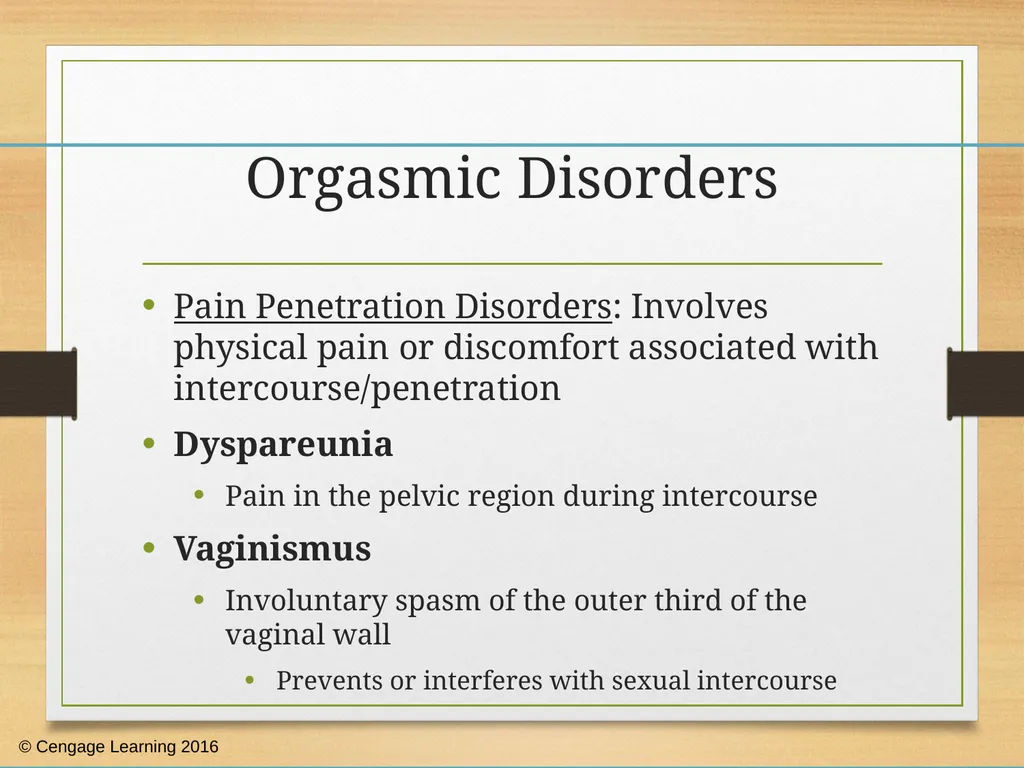 Human Sexuality Sexual Disorders: Dysfunction, - slide 14 of 48