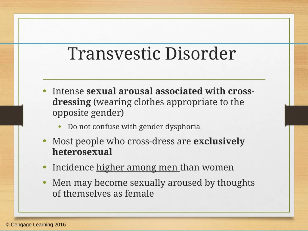 Human Sexuality Sexual Disorders: Dysfunction, - slide 30 of 48