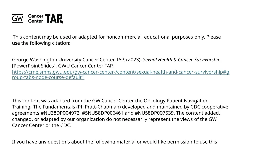 This content may be used or adapted for - slide 1 of 33