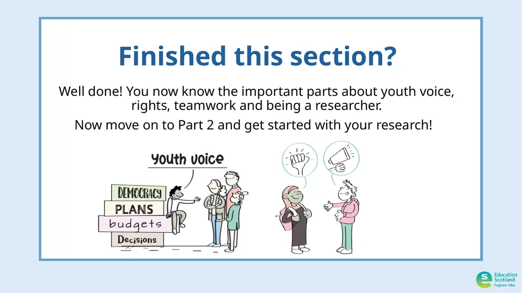 A youth voice and participation resource pack for - slide 49 of 49