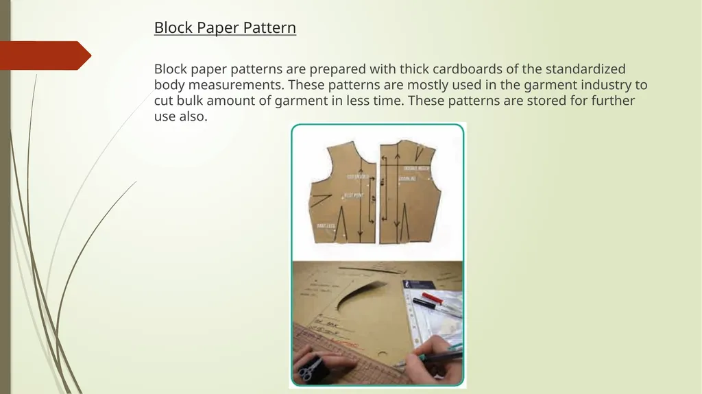 Apparel designing and modern pattern development - slide 37 of 41