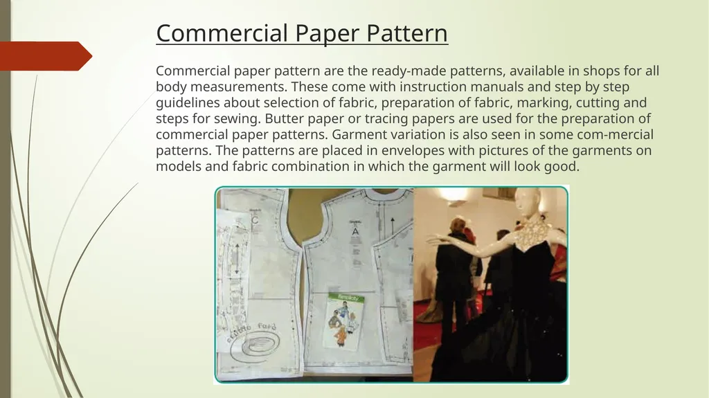 Apparel designing and modern pattern development - slide 39 of 41