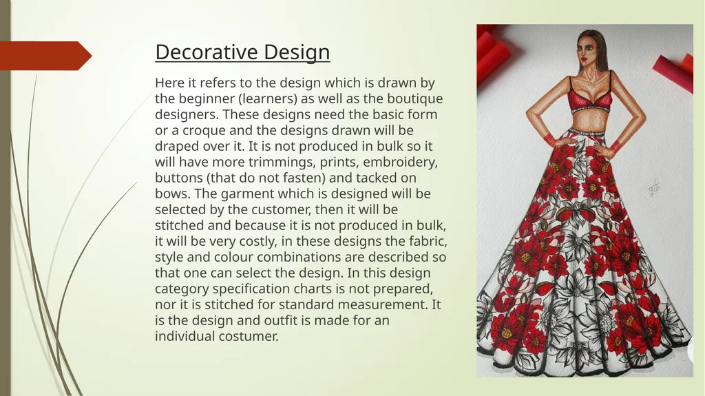 Apparel designing and modern pattern development - slide 27 of 41