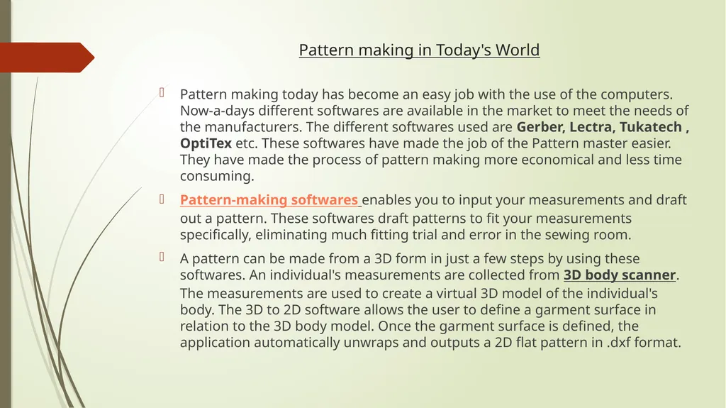 Apparel designing and modern pattern development - slide 40 of 41