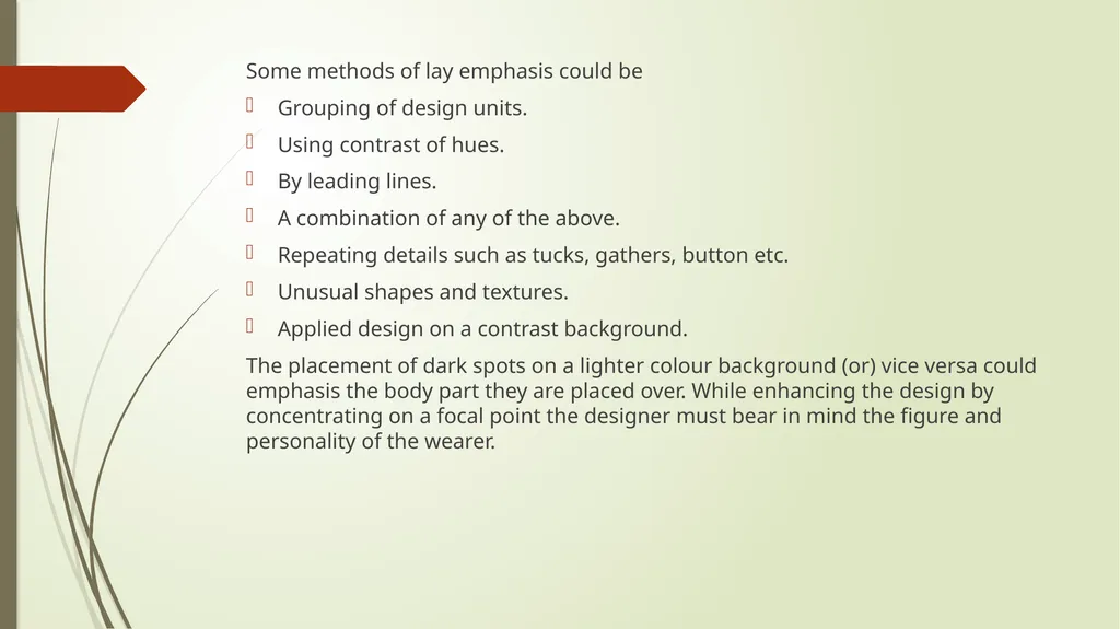 Apparel designing and modern pattern development - slide 18 of 41