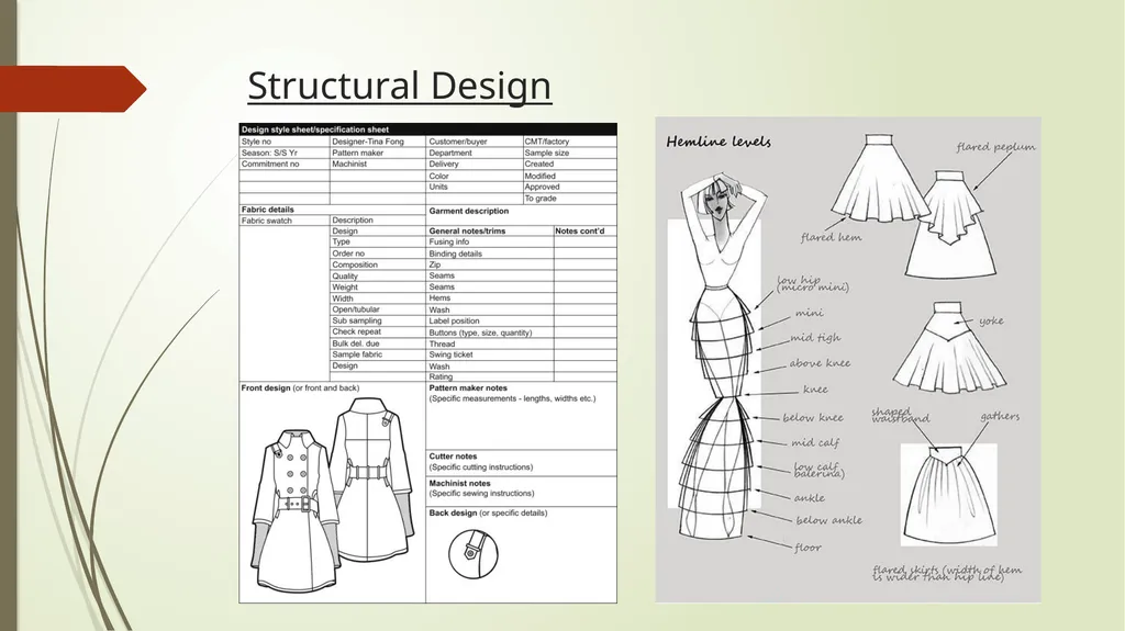 Apparel designing and modern pattern development - slide 26 of 41