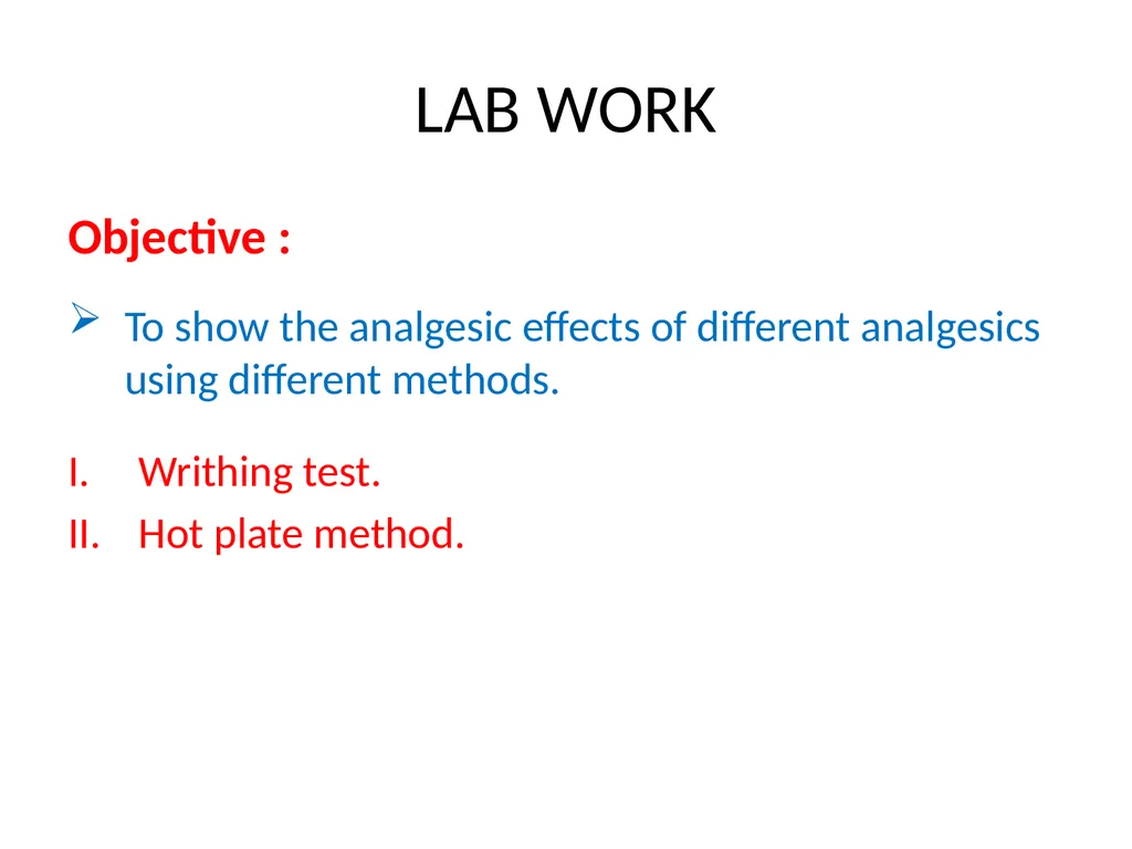 Pain Lab #3 Analgesic From PNS to CNS From CNS - slide 14 of 23