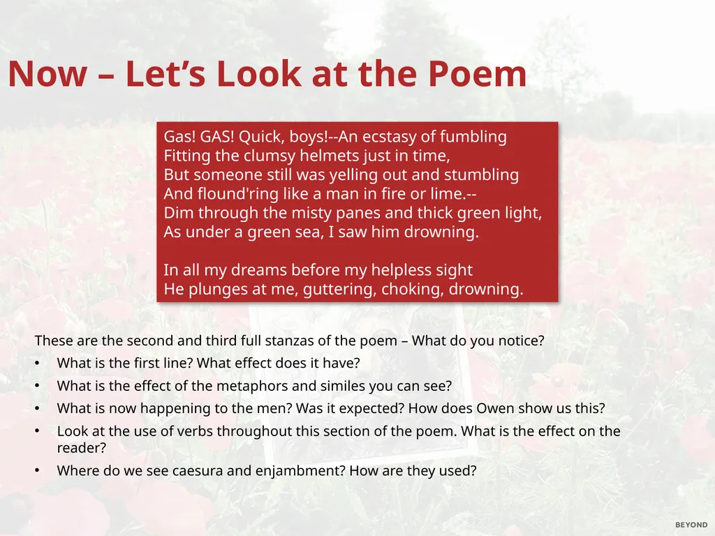 Wilfred Owen ‘Dulce et Decorum Est’ Photos - slide 11 of 17