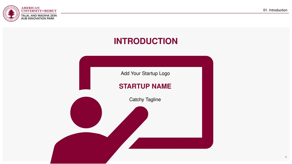 Startup: Pitch deck template Hani Haidar – Program - slide 4 of 16