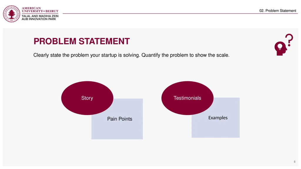 Startup: Pitch deck template Hani Haidar – Program - slide 5 of 16