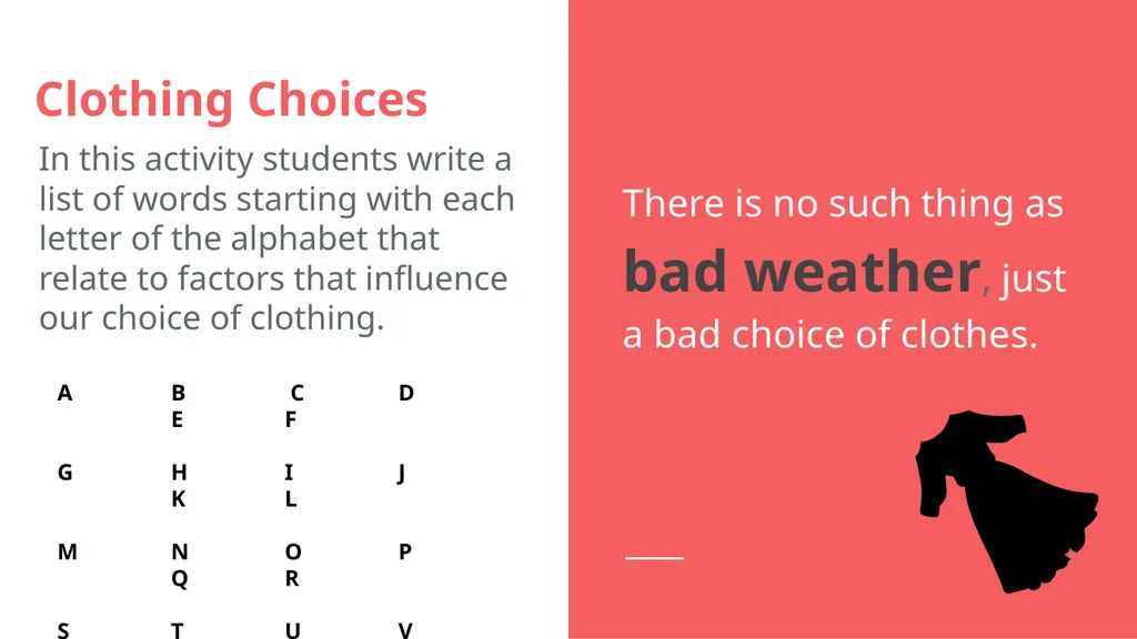 Textiles: Clothing Trends and Choices Learning - slide 3 of 13