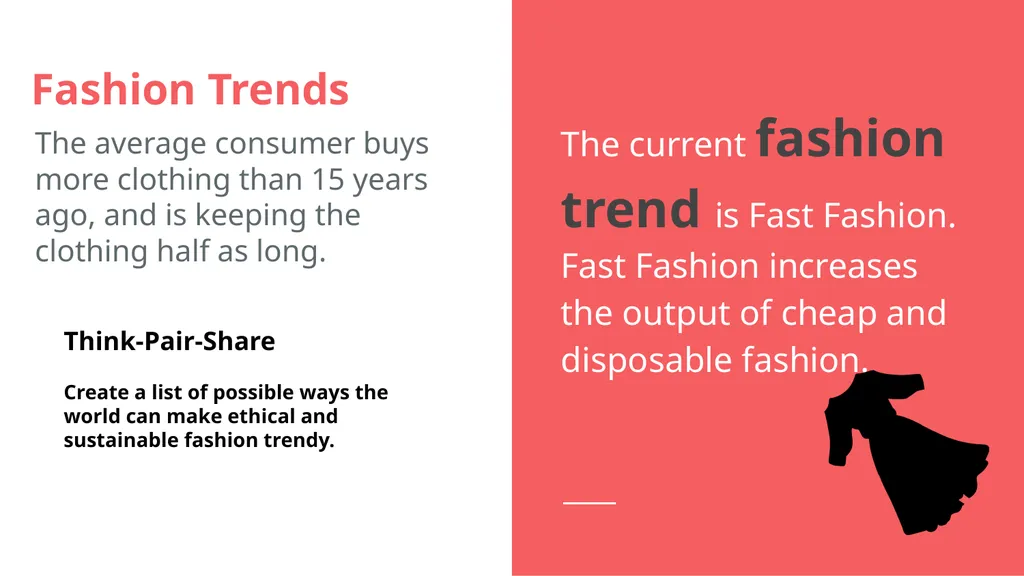 Textiles: Clothing Trends and Choices Learning - slide 10 of 13