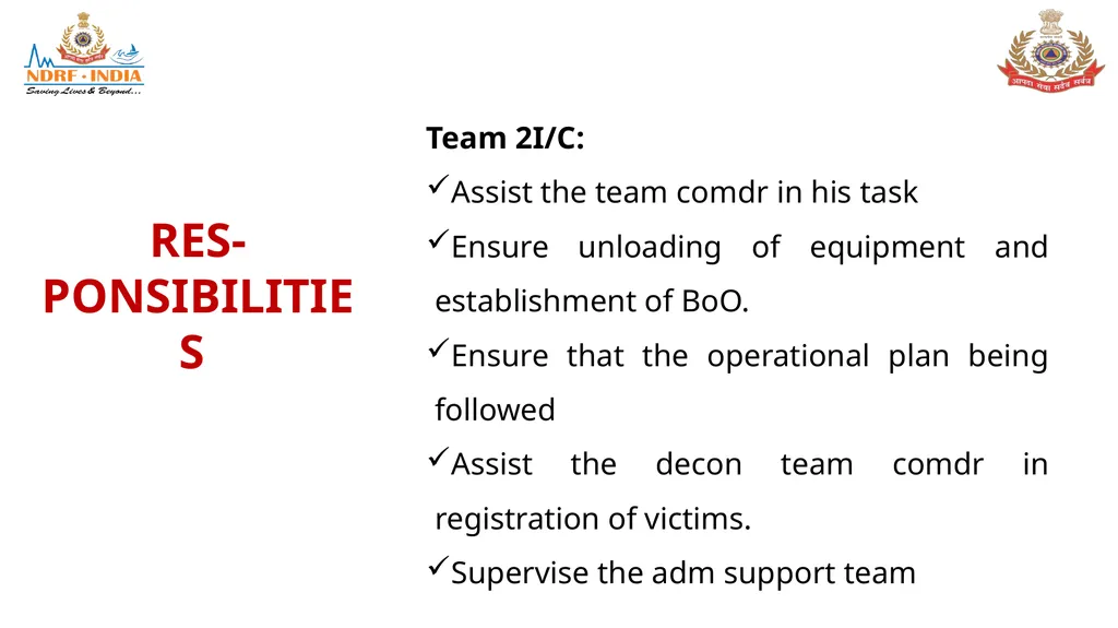 STANDARD OPERATING PROCEDURE (SOP) FOR CBRN - slide 26 of 69