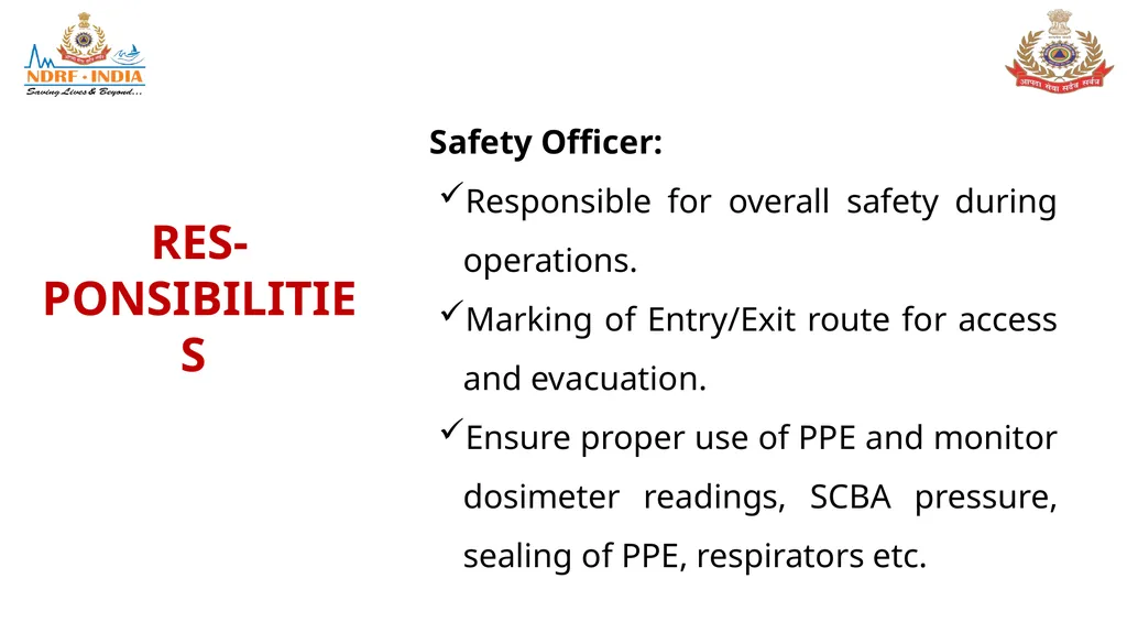STANDARD OPERATING PROCEDURE (SOP) FOR CBRN - slide 27 of 69