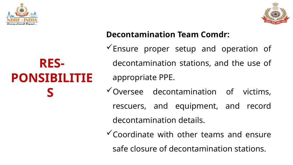 STANDARD OPERATING PROCEDURE (SOP) FOR CBRN - slide 30 of 69