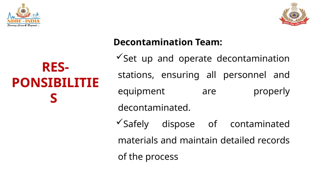 STANDARD OPERATING PROCEDURE (SOP) FOR CBRN - slide 31 of 69