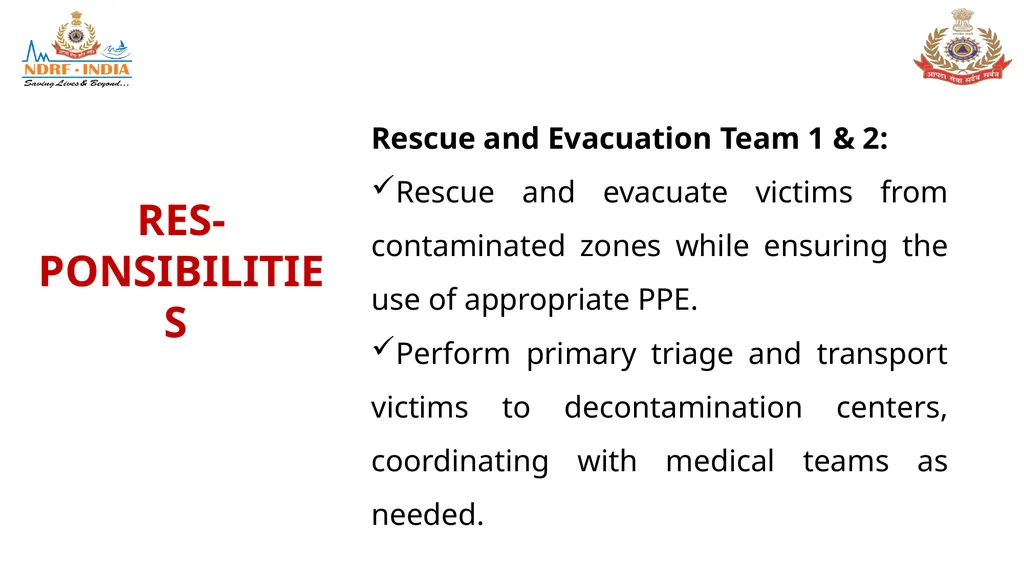 STANDARD OPERATING PROCEDURE (SOP) FOR CBRN - slide 32 of 69