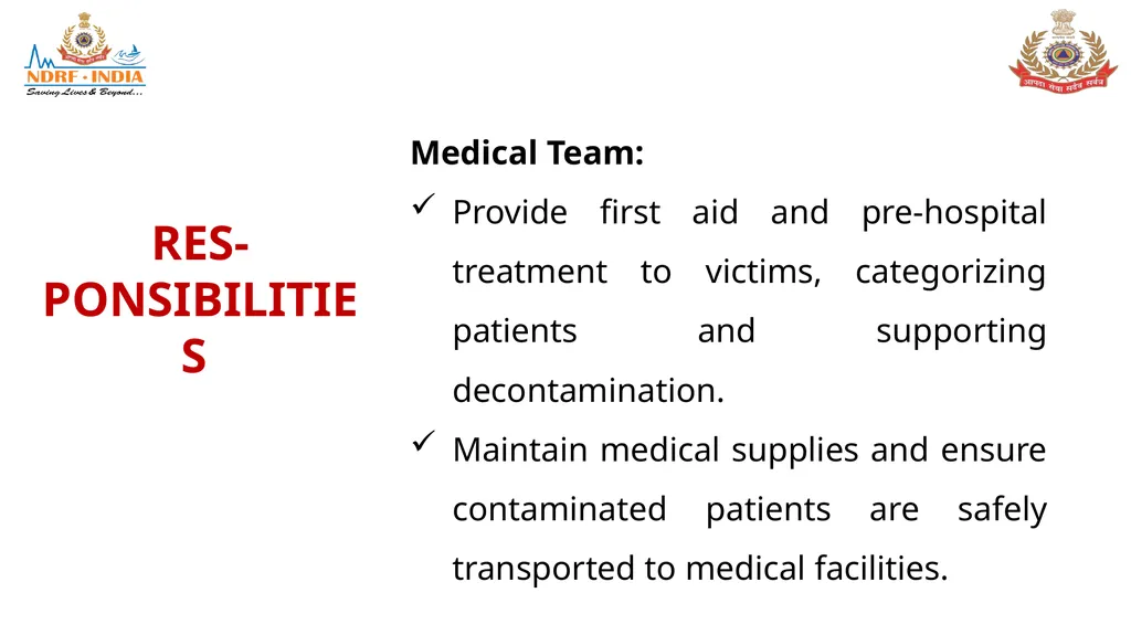 STANDARD OPERATING PROCEDURE (SOP) FOR CBRN - slide 33 of 69