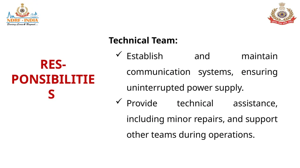 STANDARD OPERATING PROCEDURE (SOP) FOR CBRN - slide 34 of 69