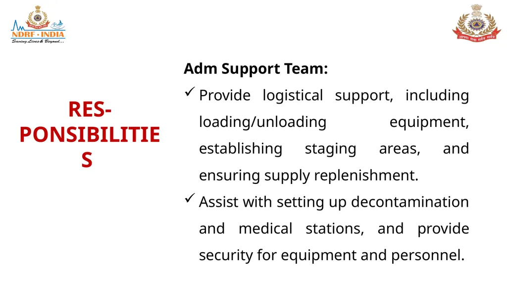 STANDARD OPERATING PROCEDURE (SOP) FOR CBRN - slide 35 of 69