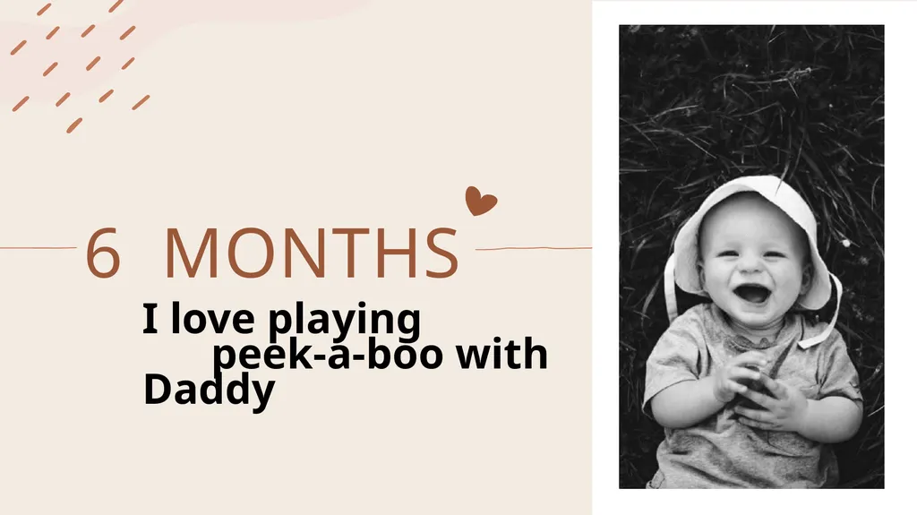 ADRIEN KING Baby photo album 1 MONTH Born January - slide 7 of 13
