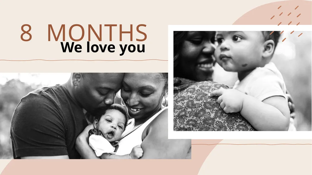 ADRIEN KING Baby photo album 1 MONTH Born January - slide 9 of 13