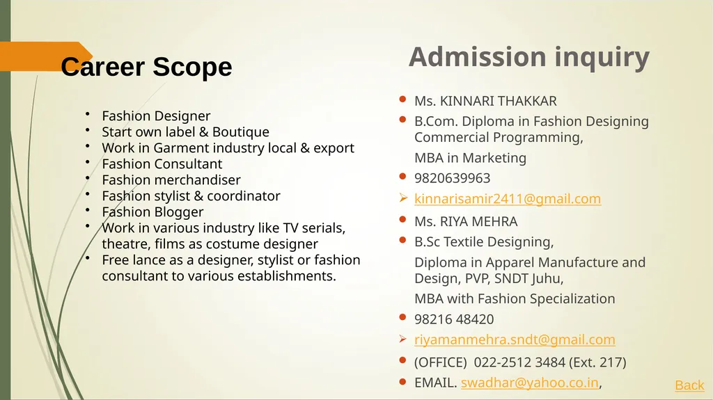 SWADHAR CAREER INSTITUTE UNIT OF S.P.N.DOSHI - slide 4 of 11