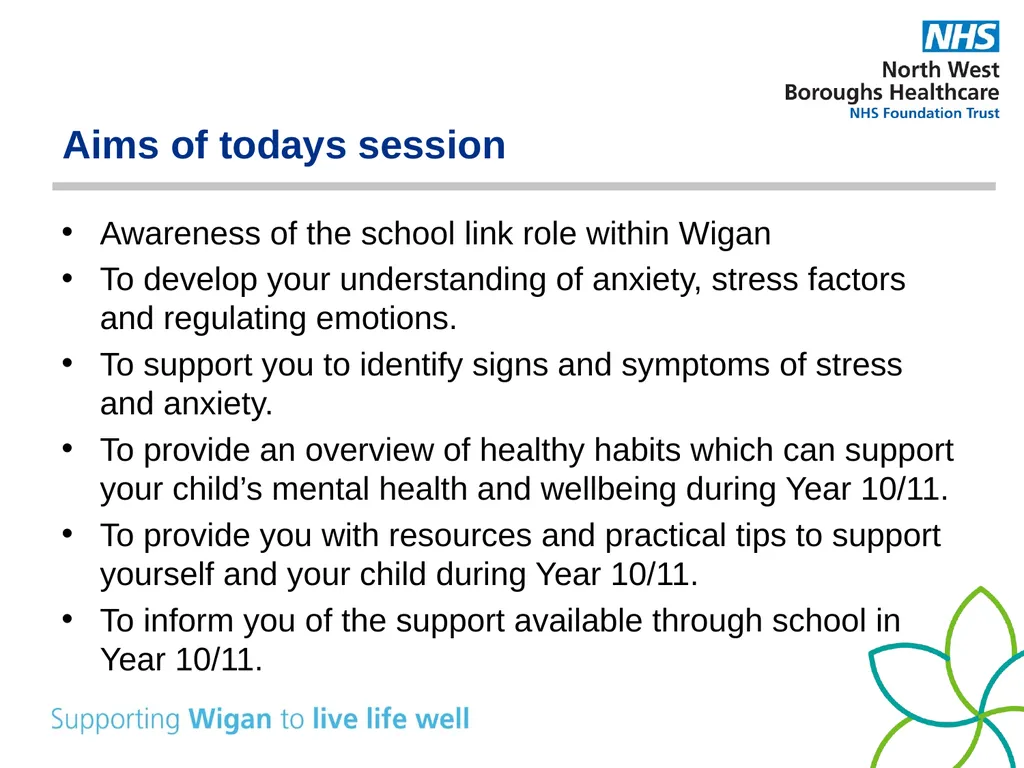 Supporting your child’s mental health and - slide 2 of 39