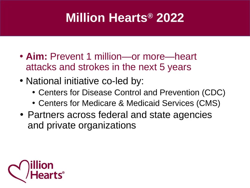 Preventing 1 Million Heart Attacks and Strokes by - slide 2 of 13