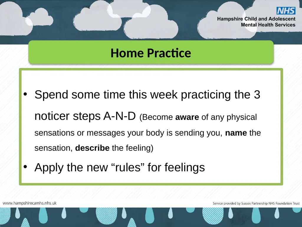 Welcome back to week 3 of Your life, Your way - slide 13 of 14