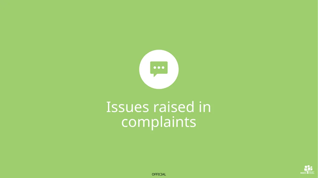 Summary of service provider complaint report: - slide 8 of 16