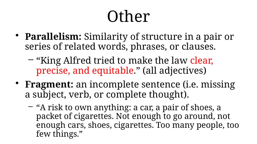 AP English Literature & Composition Rhetorical - slide 14 of 26