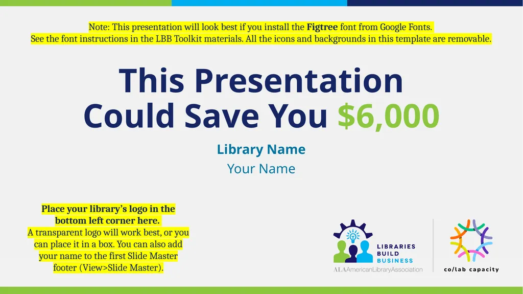This Presentation Could Save You $6,000 Library - slide 1 of 9