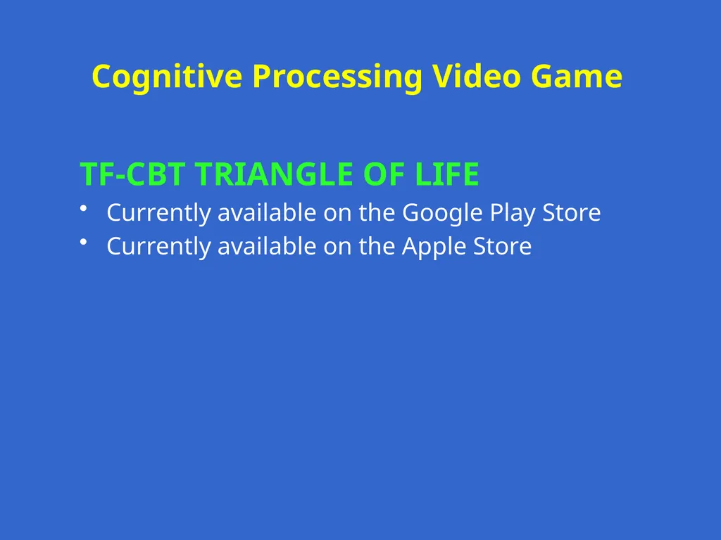 Trauma-Focused Cognitive-Behavioral Therapy - slide 108 of 195