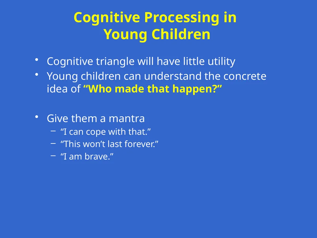 Trauma-Focused Cognitive-Behavioral Therapy - slide 106 of 195